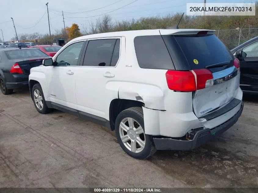 2015 GMC Terrain Sle-1 VIN: 2GKALMEK2F6170314 Lot: 40891329