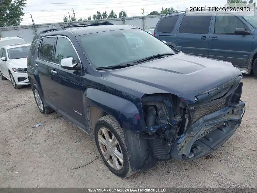 2016 GMC Terrain Sle VIN: 2GKFLTEK4G6266933 Lot: 12071964