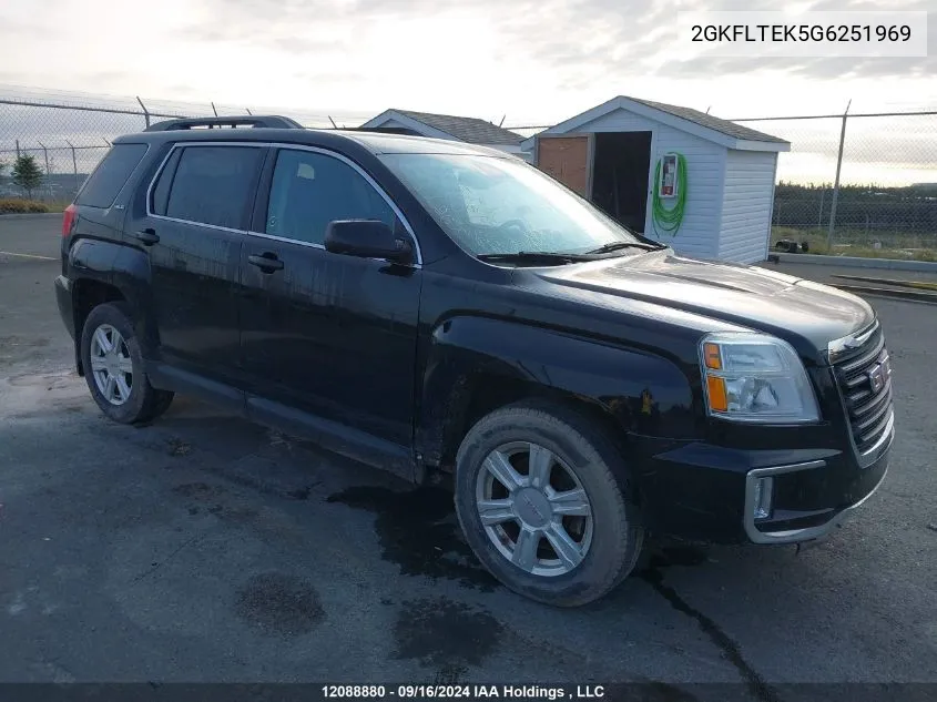 2016 GMC Terrain VIN: 2GKFLTEK5G6251969 Lot: 12088880