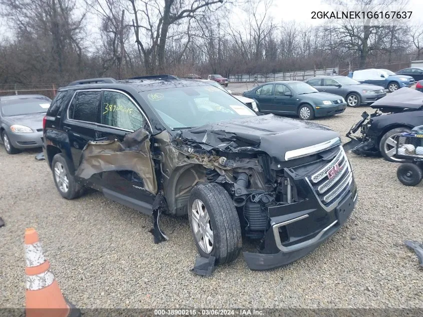 2016 GMC Terrain Sle-2 VIN: 2GKALNEK1G6167637 Lot: 38900215