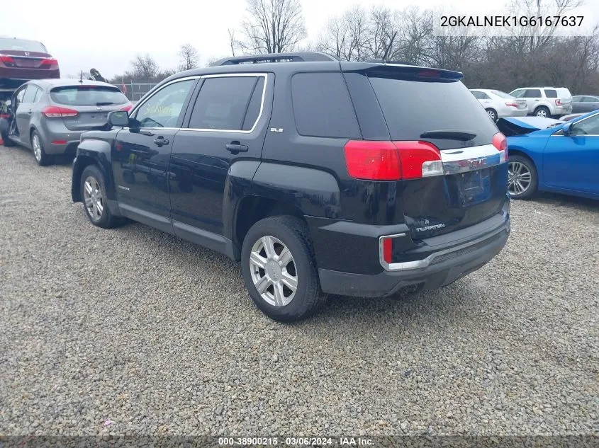 2016 GMC Terrain Sle-2 VIN: 2GKALNEK1G6167637 Lot: 38900215