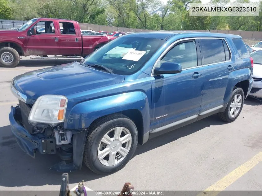 2016 GMC Terrain Sle-1 VIN: 2GKALMEKXG6323510 Lot: 39362489