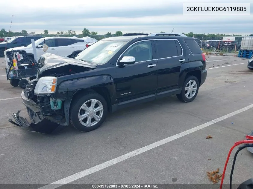 2016 GMC Terrain Slt VIN: 2GKFLUEK0G6119885 Lot: 39792803