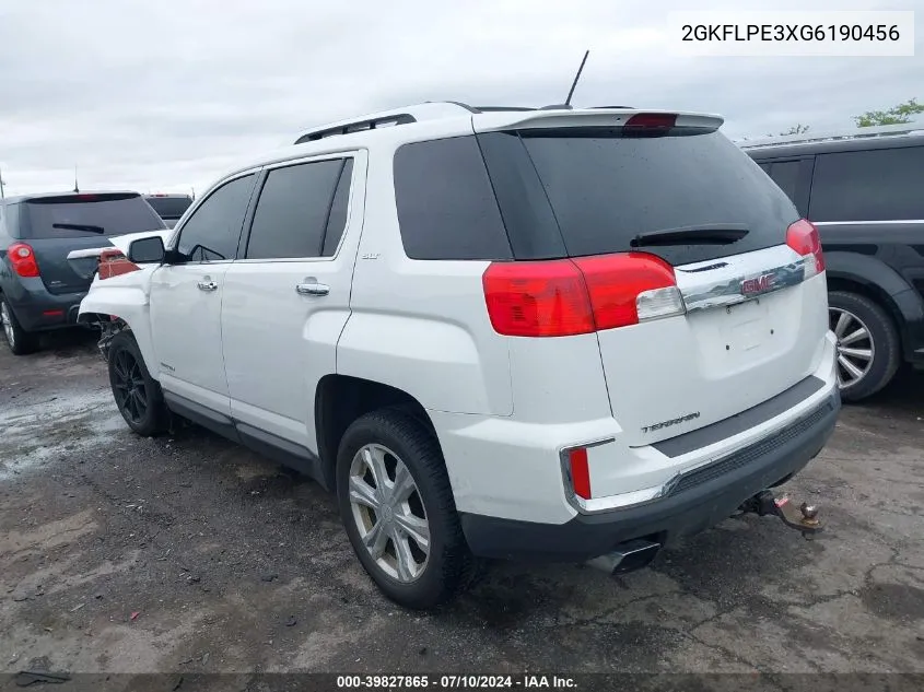 2016 GMC Terrain Slt VIN: 2GKFLPE3XG6190456 Lot: 39827865