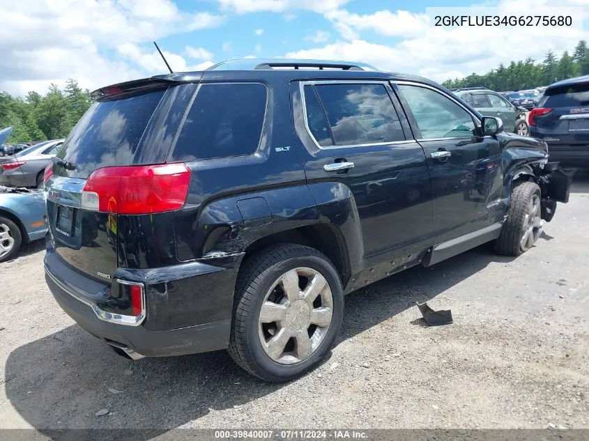 2016 GMC Terrain Slt VIN: 2GKFLUE34G6275680 Lot: 39840007