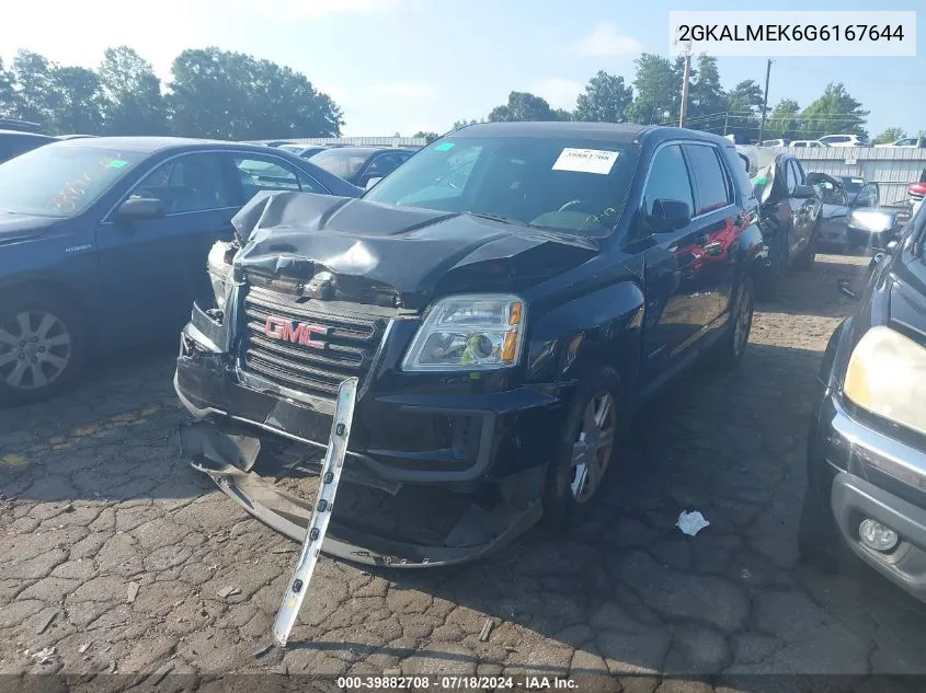 2016 GMC Terrain Sle-1 VIN: 2GKALMEK6G6167644 Lot: 39882708