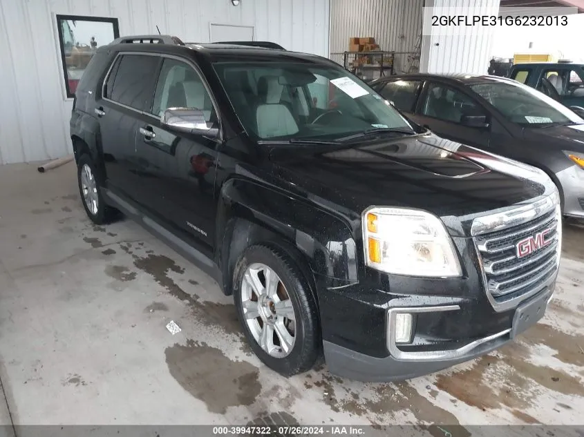 2016 GMC Terrain Slt VIN: 2GKFLPE31G6232013 Lot: 39947322