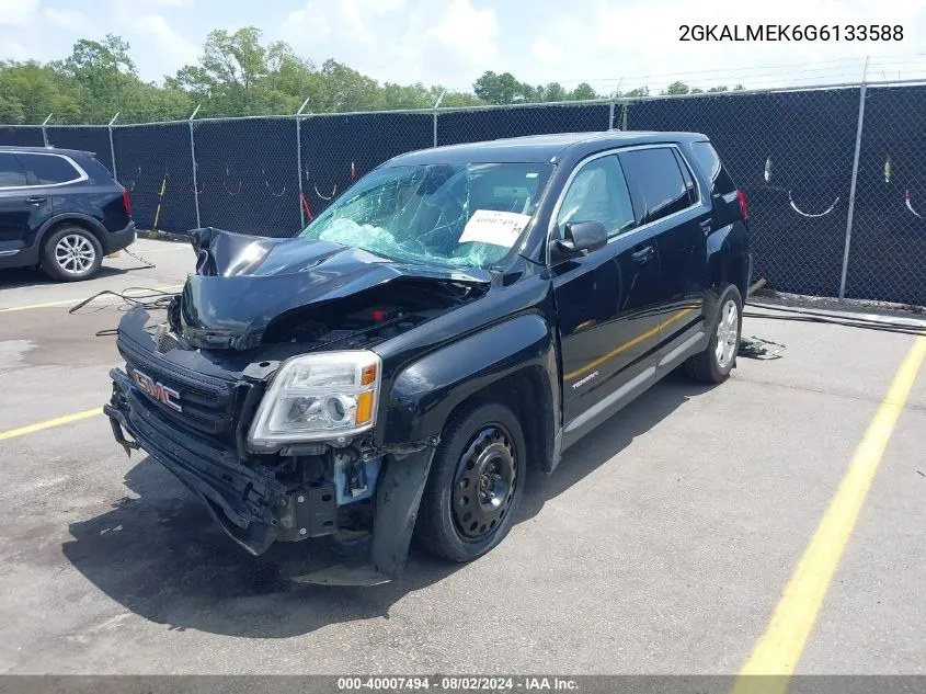 2016 GMC Terrain Sle-1 VIN: 2GKALMEK6G6133588 Lot: 40007494