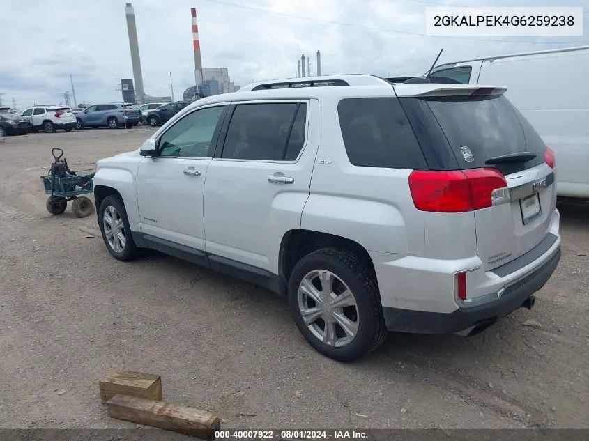 2GKALPEK4G6259238 2016 GMC Terrain Slt