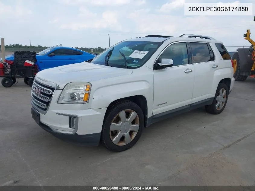 2GKFLPE30G6174850 2016 GMC Terrain Slt