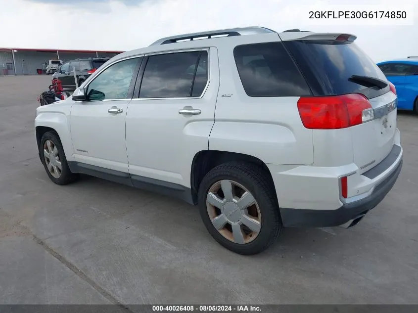 2GKFLPE30G6174850 2016 GMC Terrain Slt