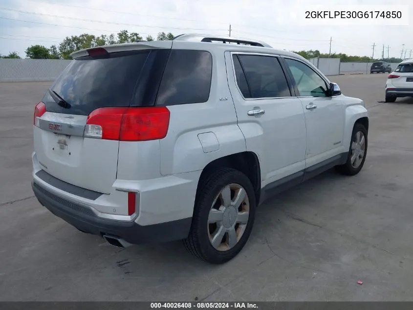 2GKFLPE30G6174850 2016 GMC Terrain Slt