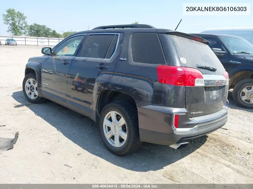 2016 GMC Terrain Sle-2 VIN: 2GKALNEK8G6106303 Lot: 40034415