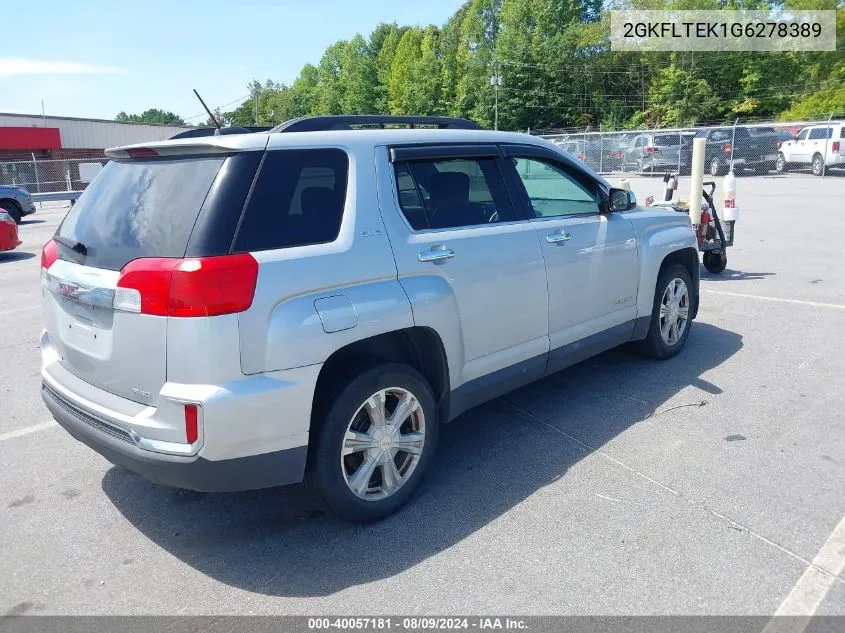 2016 GMC Terrain Sle-2 VIN: 2GKFLTEK1G6278389 Lot: 40057181