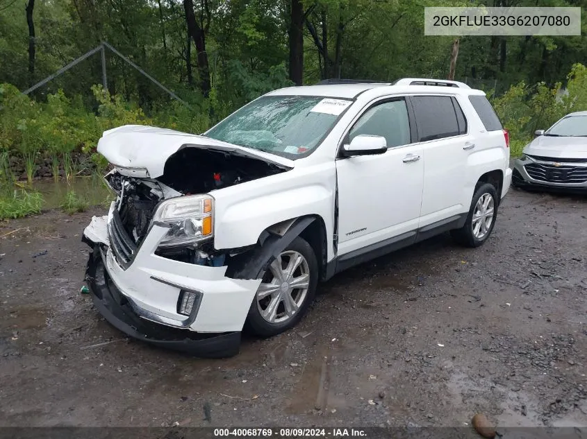 2016 GMC Terrain Slt VIN: 2GKFLUE33G6207080 Lot: 40068769