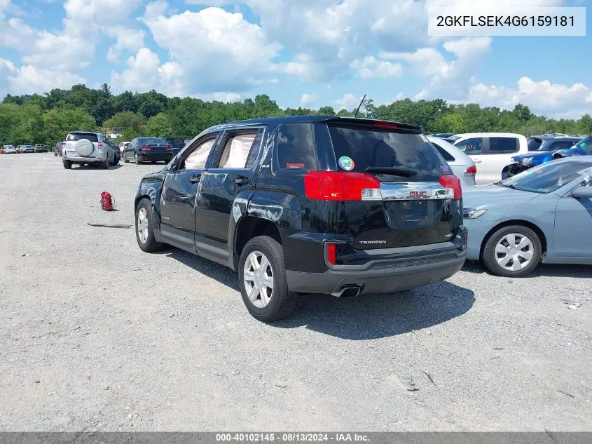 2016 GMC Terrain Sle-1 VIN: 2GKFLSEK4G6159181 Lot: 40102145