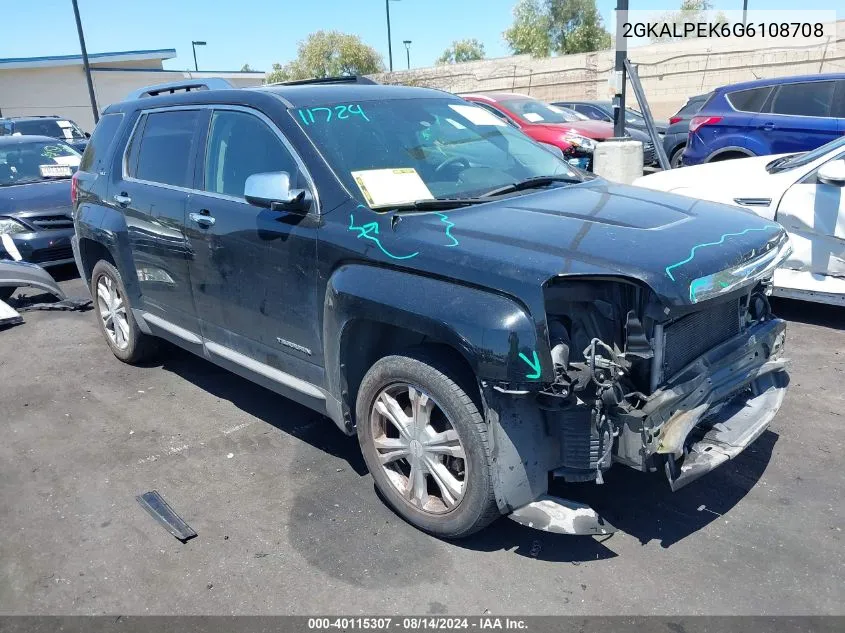 2GKALPEK6G6108708 2016 GMC Terrain Slt