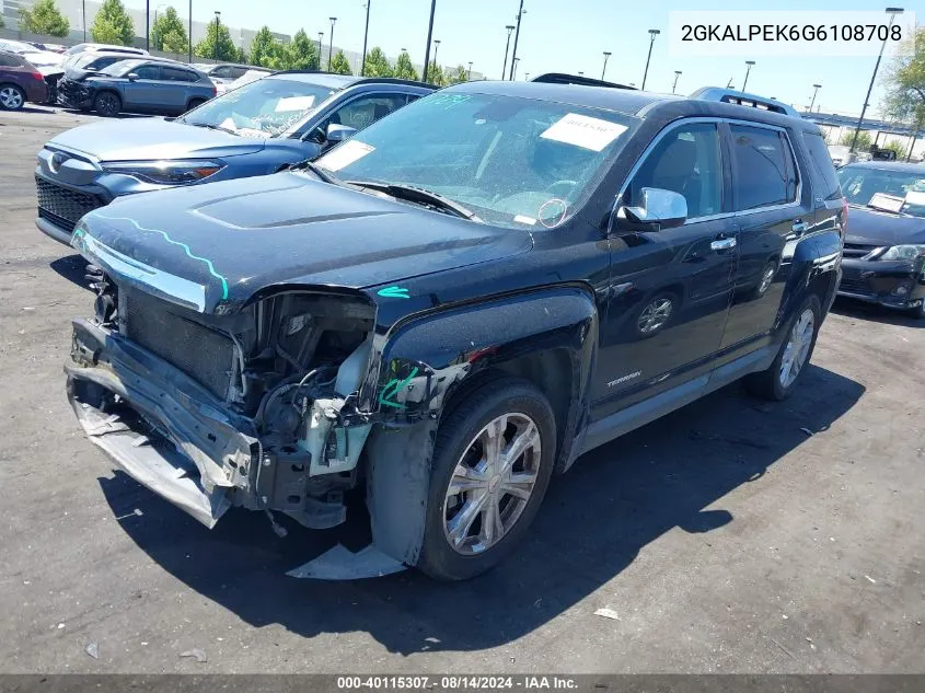 2GKALPEK6G6108708 2016 GMC Terrain Slt