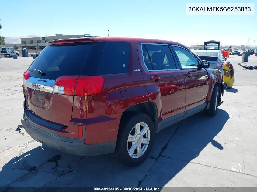 2016 GMC Terrain Sle-1 VIN: 2GKALMEK5G6253883 Lot: 40124195