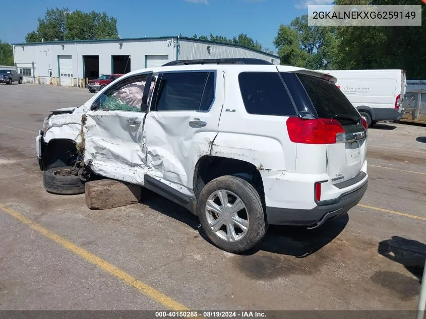 2016 GMC Terrain Sle-2 VIN: 2GKALNEKXG6259149 Lot: 40150285