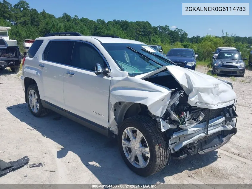 2016 GMC Terrain Sle VIN: 2GKALNEK0G6114783 Lot: 40154463