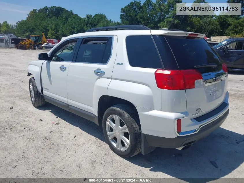 2016 GMC Terrain Sle VIN: 2GKALNEK0G6114783 Lot: 40154463