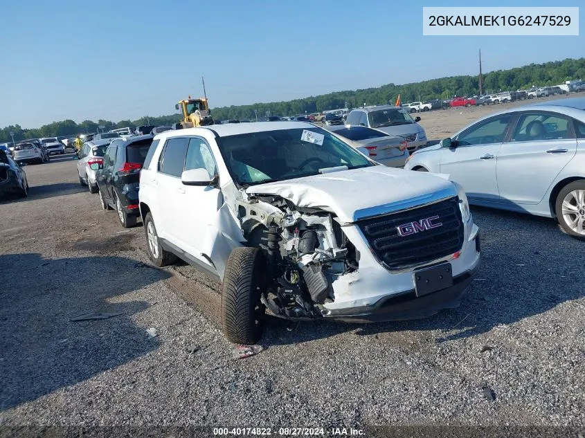 2016 GMC Terrain Sle-1 VIN: 2GKALMEK1G6247529 Lot: 40174822