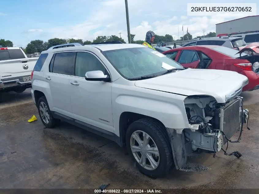 2016 GMC Terrain Slt VIN: 2GKFLUE37G6270652 Lot: 40188622