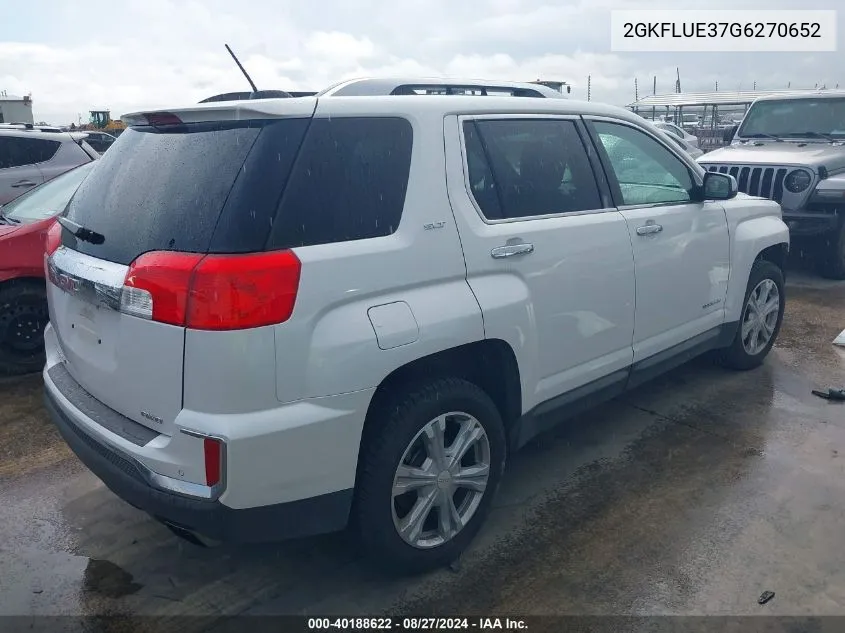 2016 GMC Terrain Slt VIN: 2GKFLUE37G6270652 Lot: 40188622