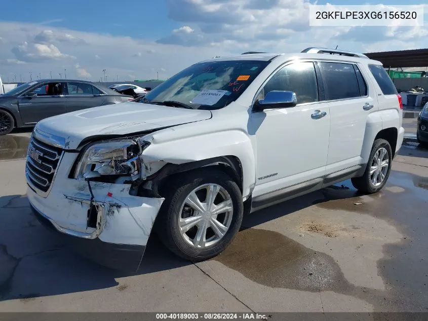 2016 GMC Terrain Slt VIN: 2GKFLPE3XG6156520 Lot: 40189003