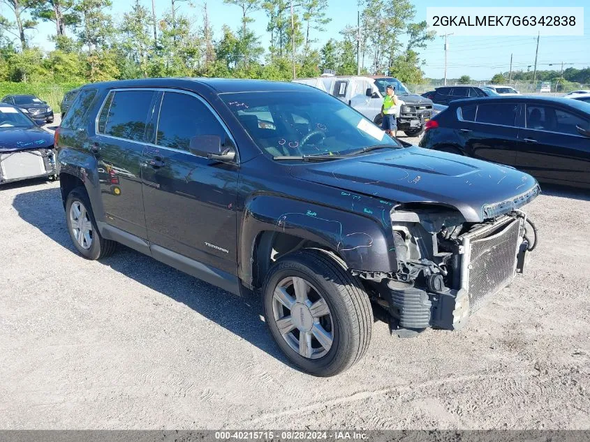 2GKALMEK7G6342838 2016 GMC Terrain Sle-1