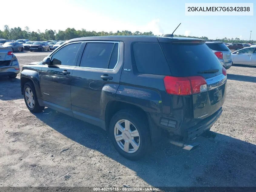 2GKALMEK7G6342838 2016 GMC Terrain Sle-1