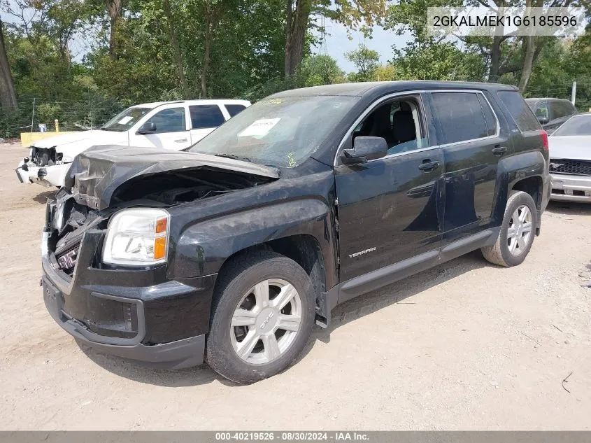 2016 GMC Terrain Sle-1 VIN: 2GKALMEK1G6185596 Lot: 40219526