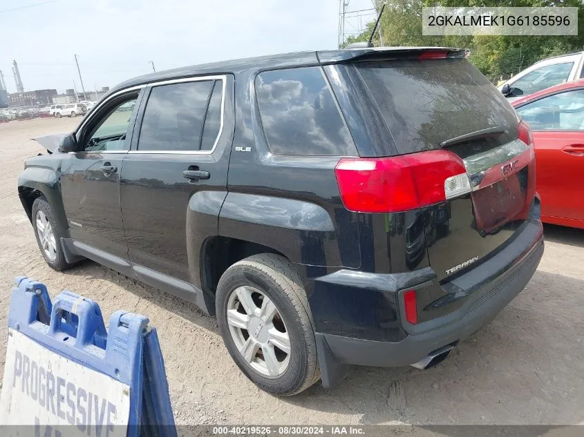 2016 GMC Terrain Sle-1 VIN: 2GKALMEK1G6185596 Lot: 40219526