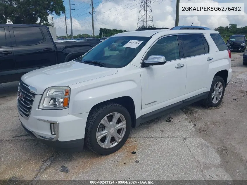 2016 GMC Terrain Slt VIN: 2GKALPEK8G6276432 Lot: 40243124