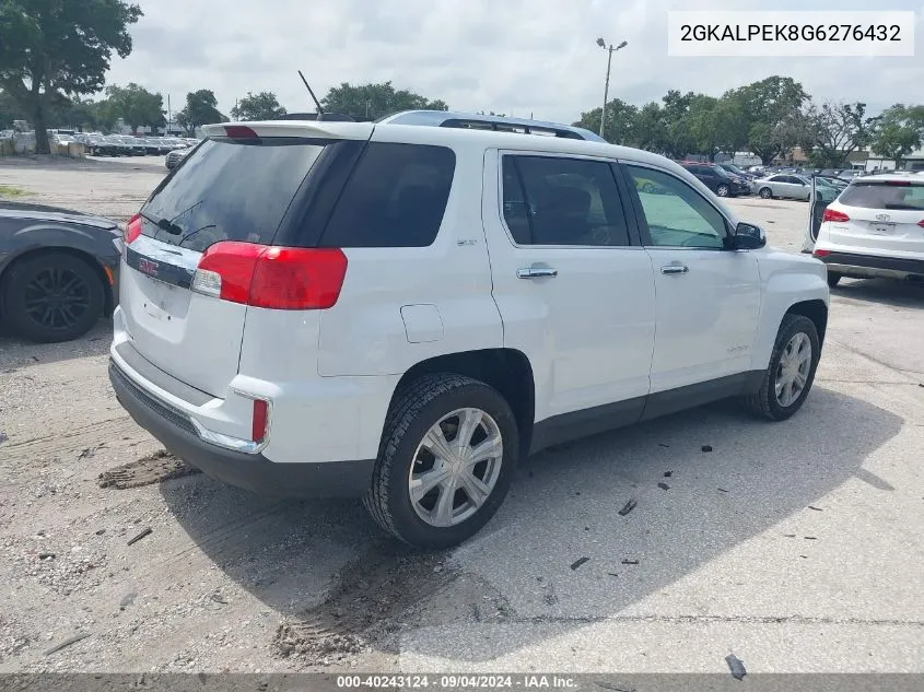 2016 GMC Terrain Slt VIN: 2GKALPEK8G6276432 Lot: 40243124