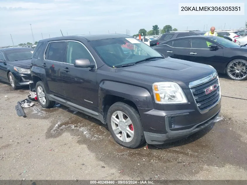 2GKALMEK3G6305351 2016 GMC Terrain Sle-1