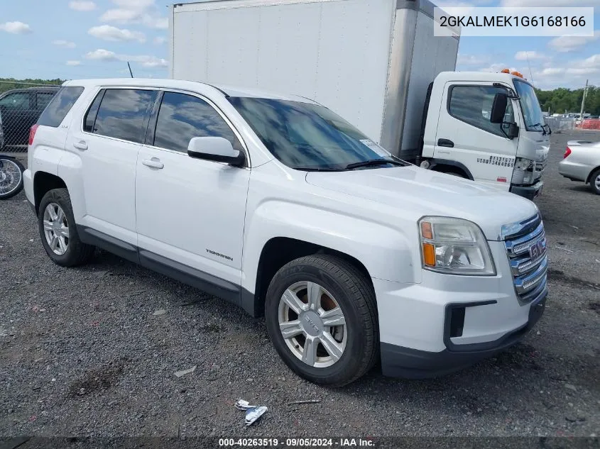 2016 GMC Terrain Sle VIN: 2GKALMEK1G6168166 Lot: 40263519