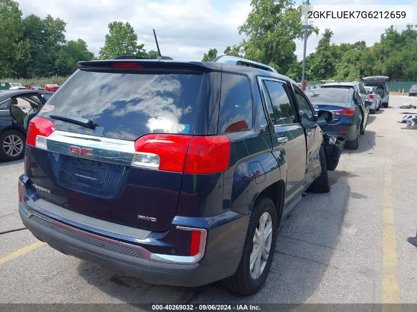 2016 GMC Terrain Slt VIN: 2GKFLUEK7G6212659 Lot: 40269032