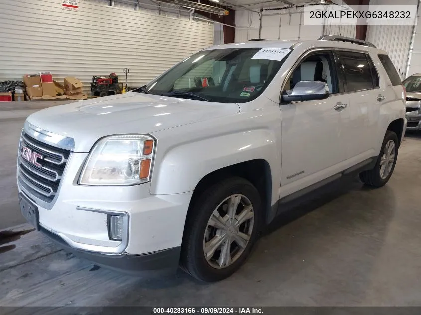 2016 GMC Terrain Slt VIN: 2GKALPEKXG6348232 Lot: 40283166