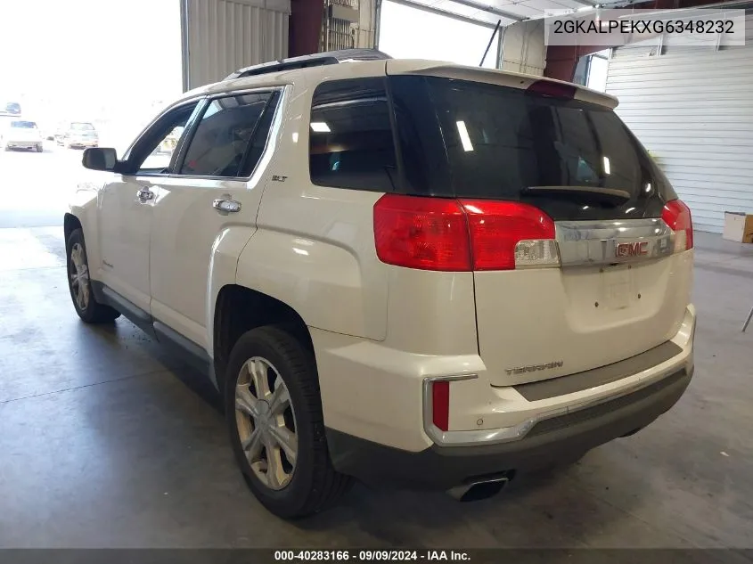 2016 GMC Terrain Slt VIN: 2GKALPEKXG6348232 Lot: 40283166