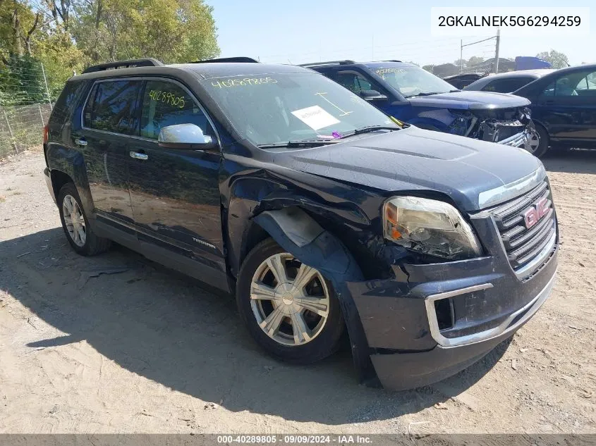 2016 GMC Terrain Sle-2 VIN: 2GKALNEK5G6294259 Lot: 40289805