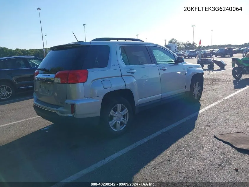 2016 GMC Terrain Sle-2 VIN: 2GKFLTEK3G6240064 Lot: 40290242