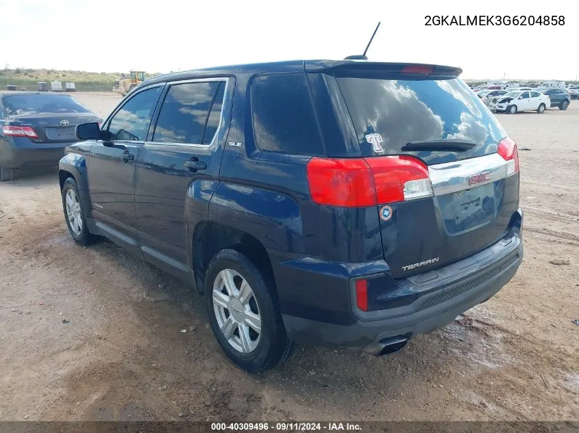 2GKALMEK3G6204858 2016 GMC Terrain Sle-1