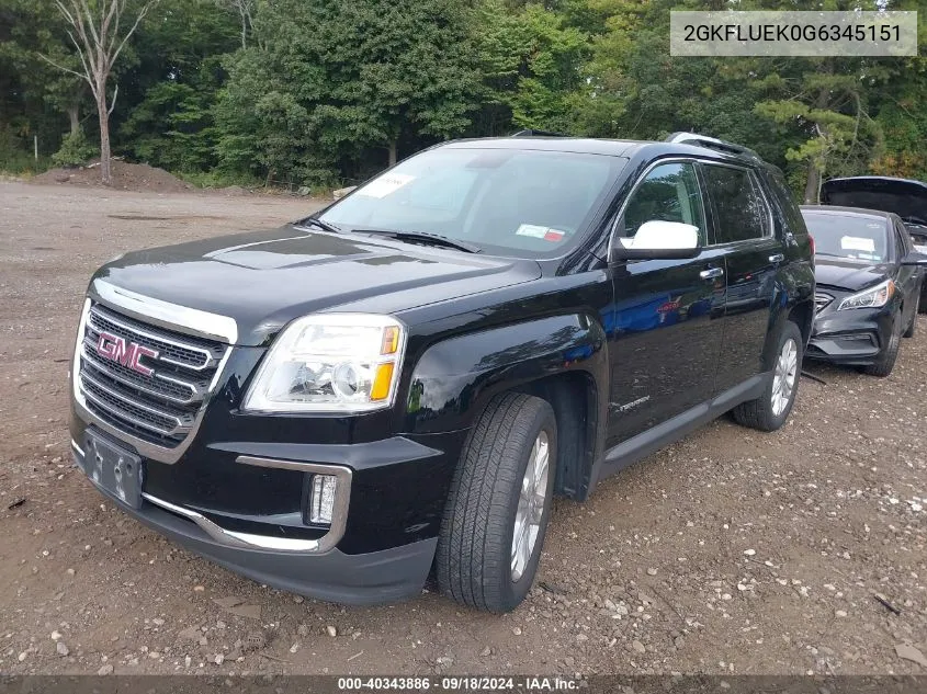 2GKFLUEK0G6345151 2016 GMC Terrain Slt