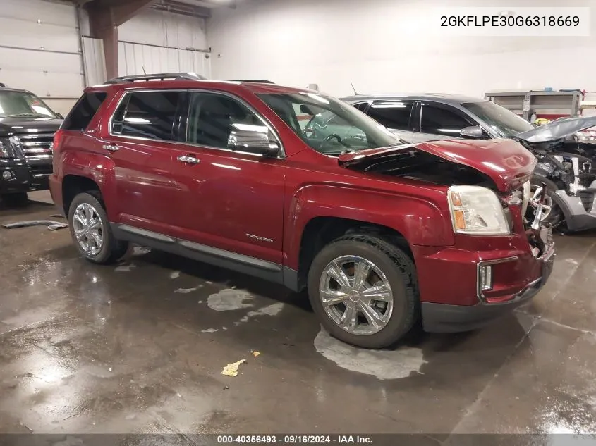 2GKFLPE30G6318669 2016 GMC Terrain Slt