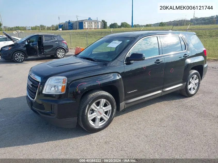 2016 GMC Terrain Sle-1 VIN: 2GKALMEK0G6121744 Lot: 40388222