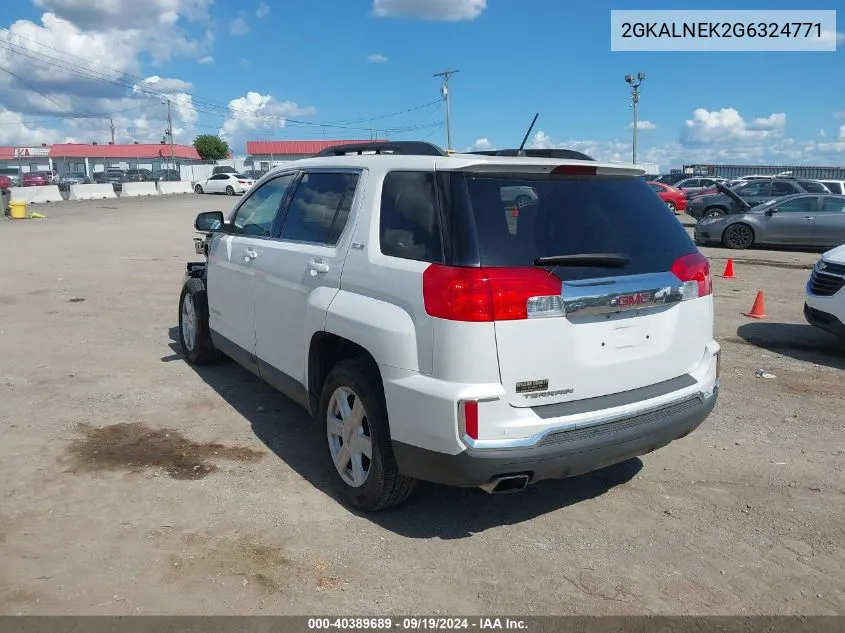 2016 GMC Terrain Sle-2 VIN: 2GKALNEK2G6324771 Lot: 40389689