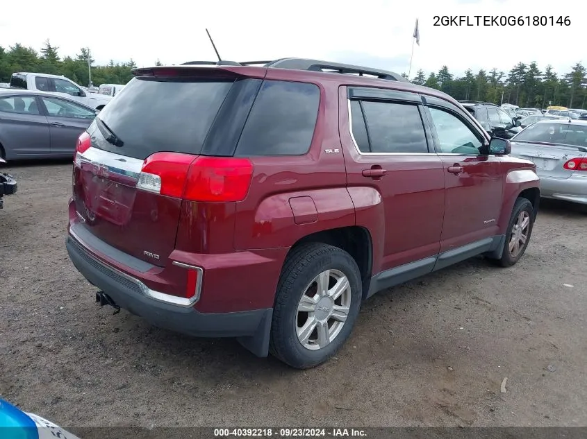 2GKFLTEK0G6180146 2016 GMC Terrain Sle-2