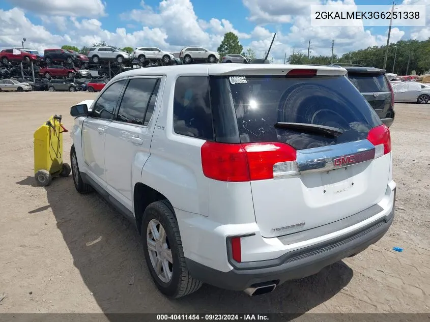 2GKALMEK3G6251338 2016 GMC Terrain Sle-1